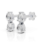 Pear Diamond Drop Earrings (1 Pair)