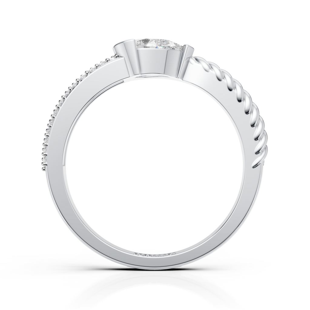 Twisted Solitaire Ring