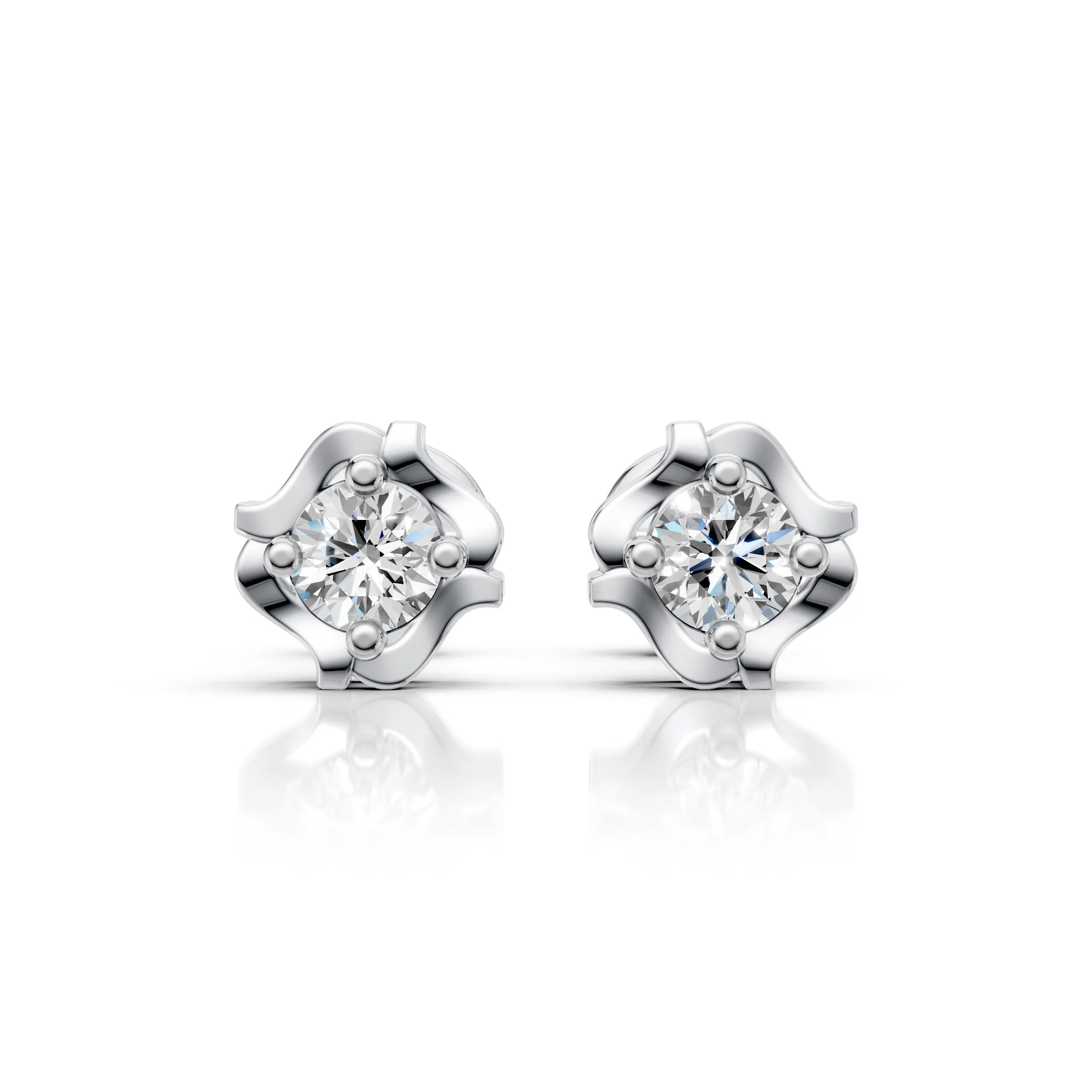 Blossom Solitaire Studs