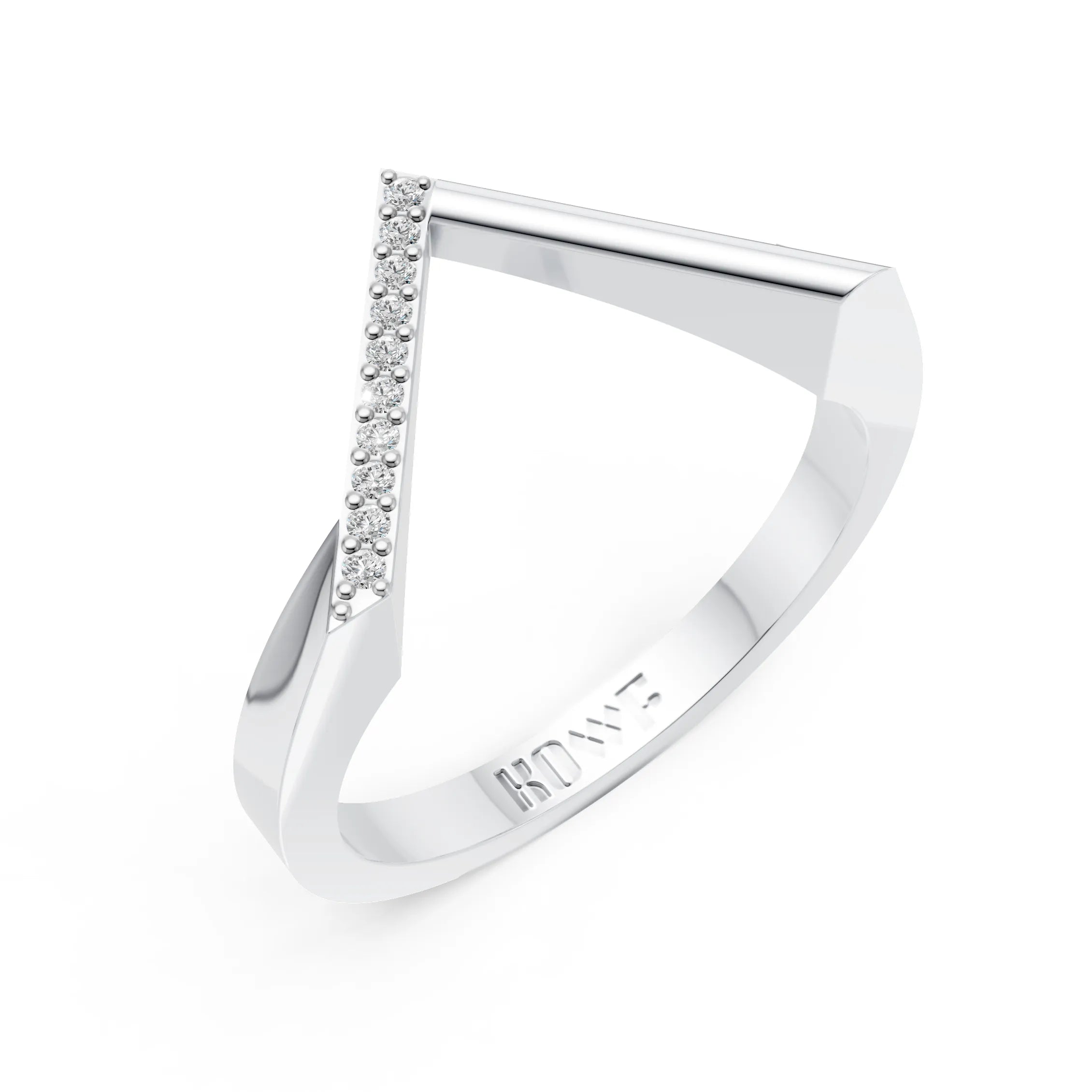 Prism Triangle Diamond Ring