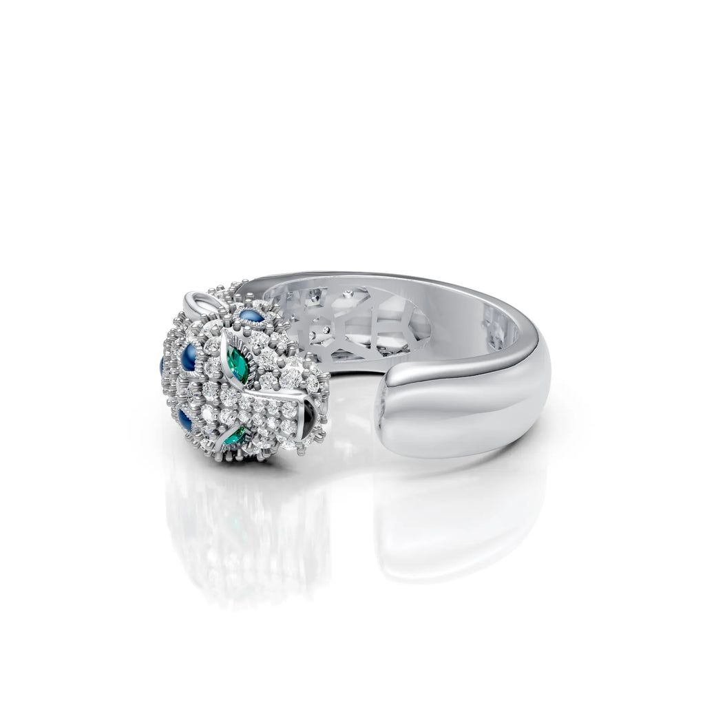 Royal Panther Diamond Ring