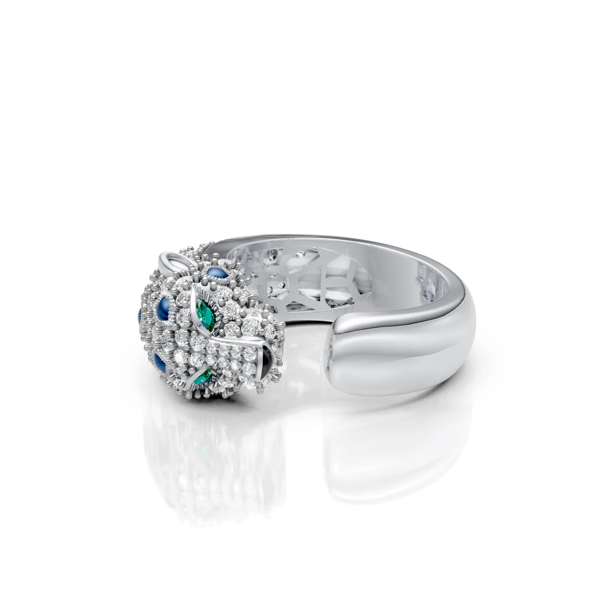 Royal Panther Diamond Ring