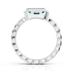 Designer Emerald Solitaire Ring