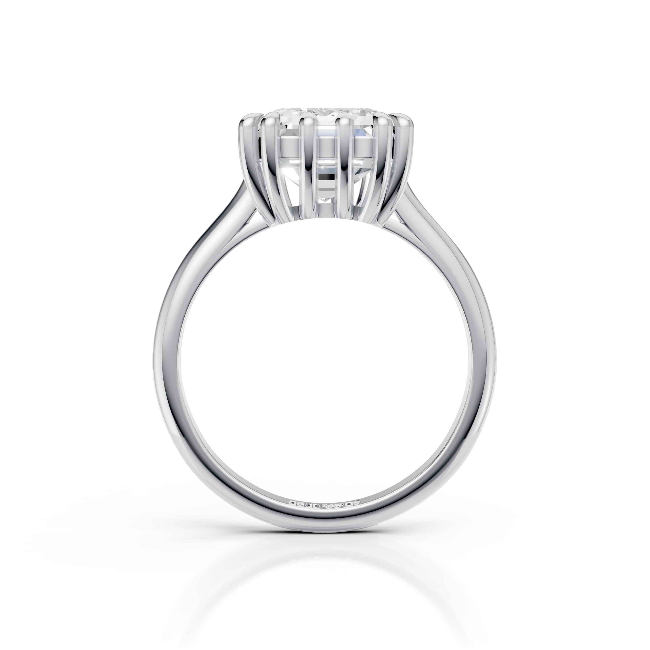 Luxury Emerald Cut Solitaire Diamond Ring