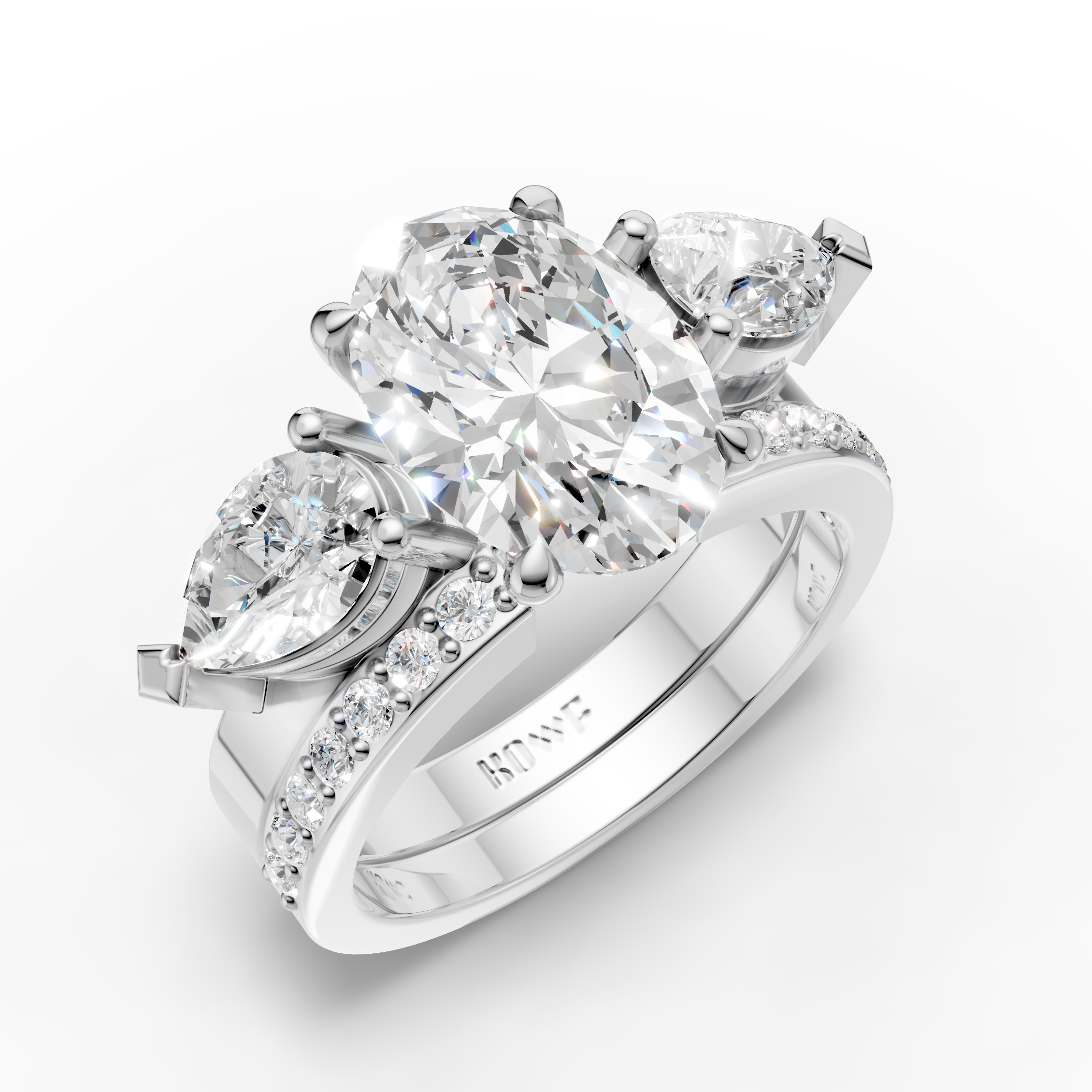 Oval & Pear Diamond 2-in-1 Ring