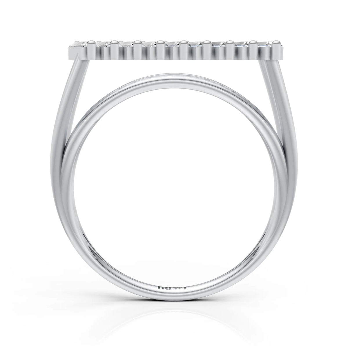 Luxury Split Shank Bar Accent Ring