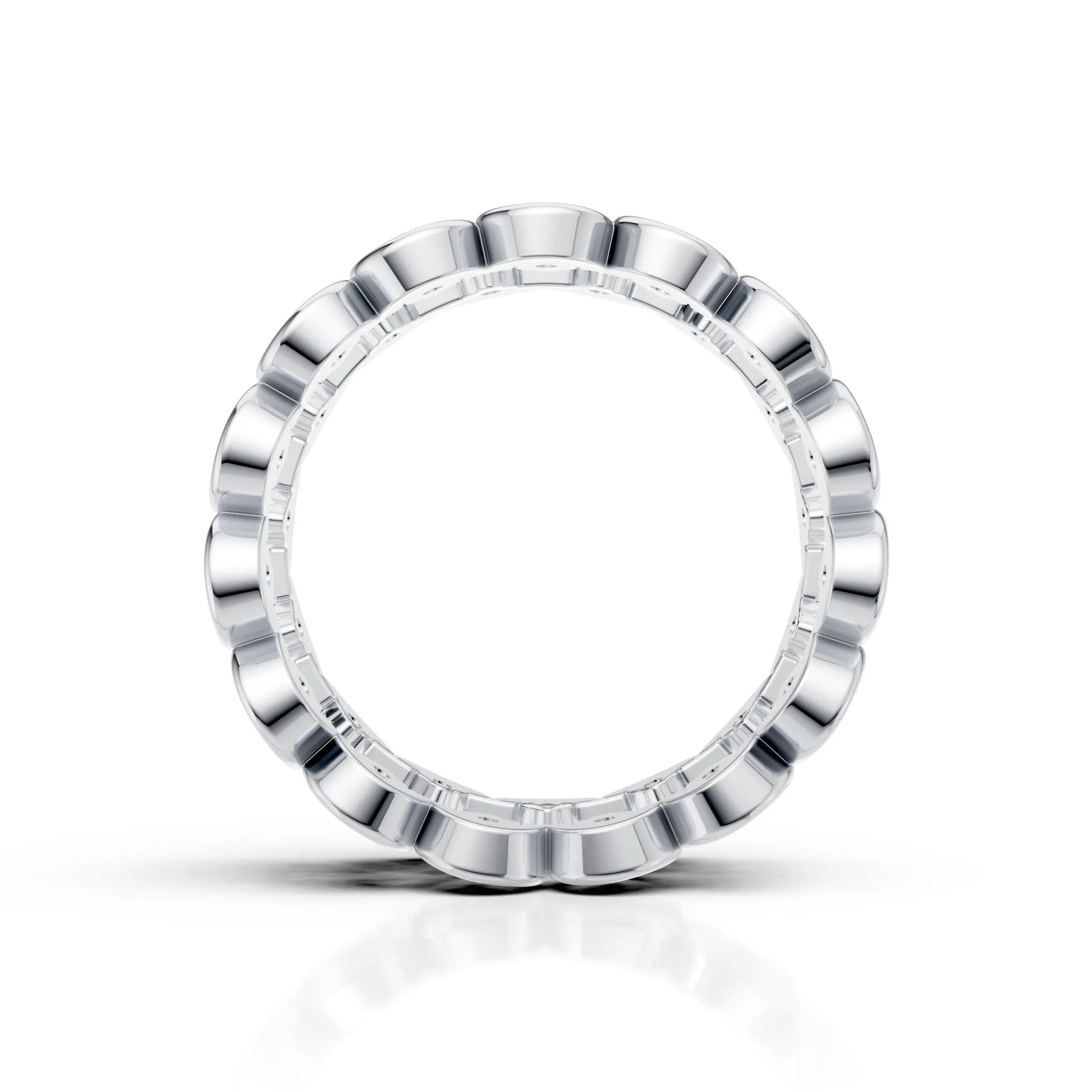 Diamond Infinity Wide Band Ring