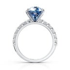 Oval Blue Sapphire Ring with