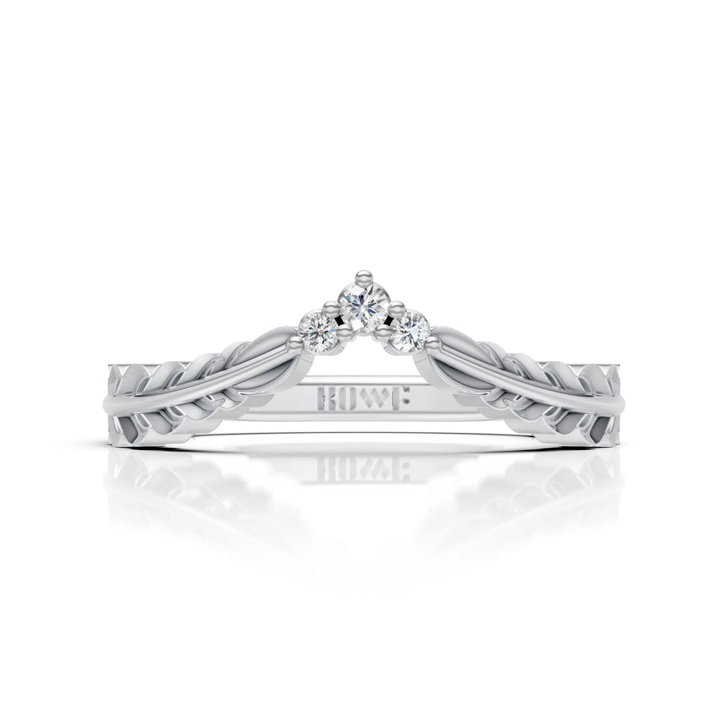 Diamond Laurel Leaf Ring