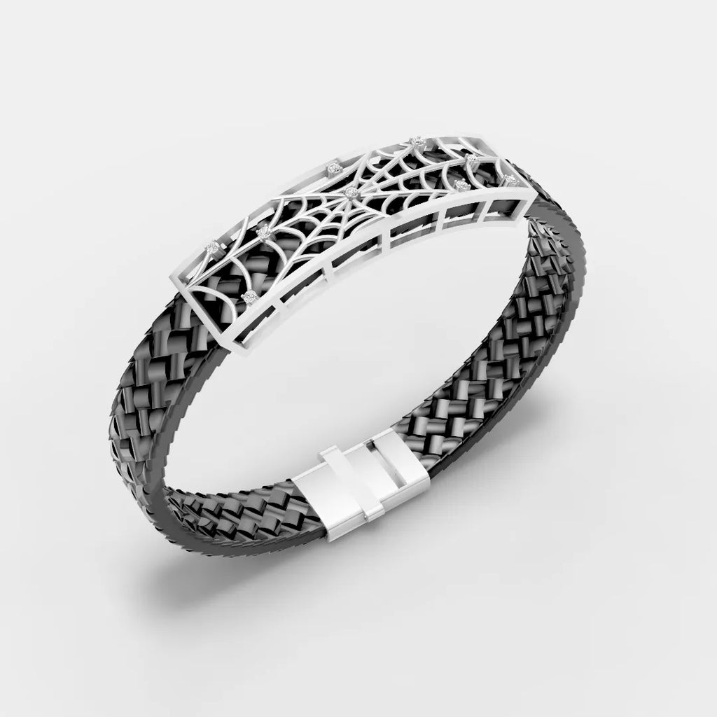 Spider Frame Leather Belt