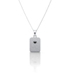 Om Pendant – Rectangular Spiritual Charm