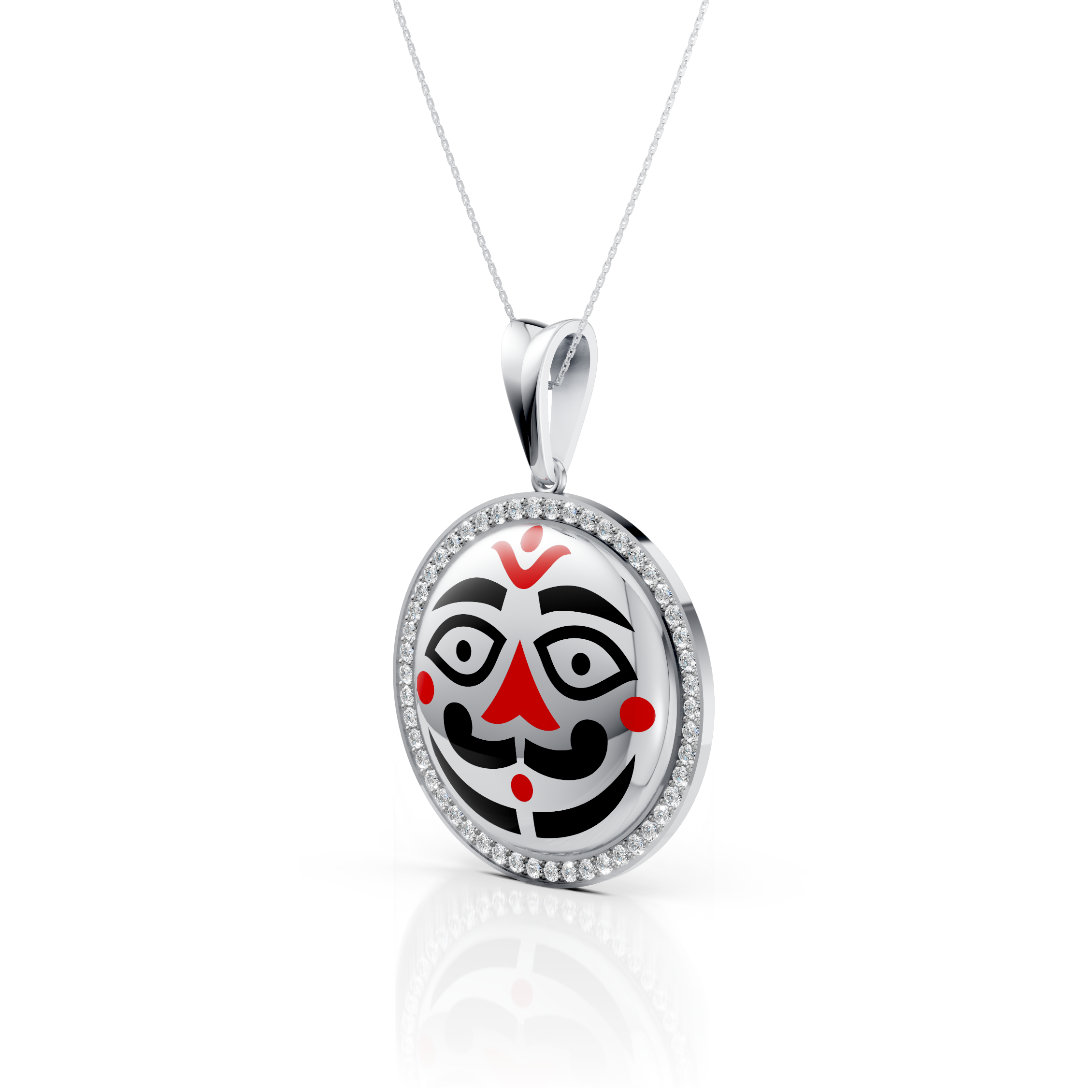 Traditional Face Pendant Necklace