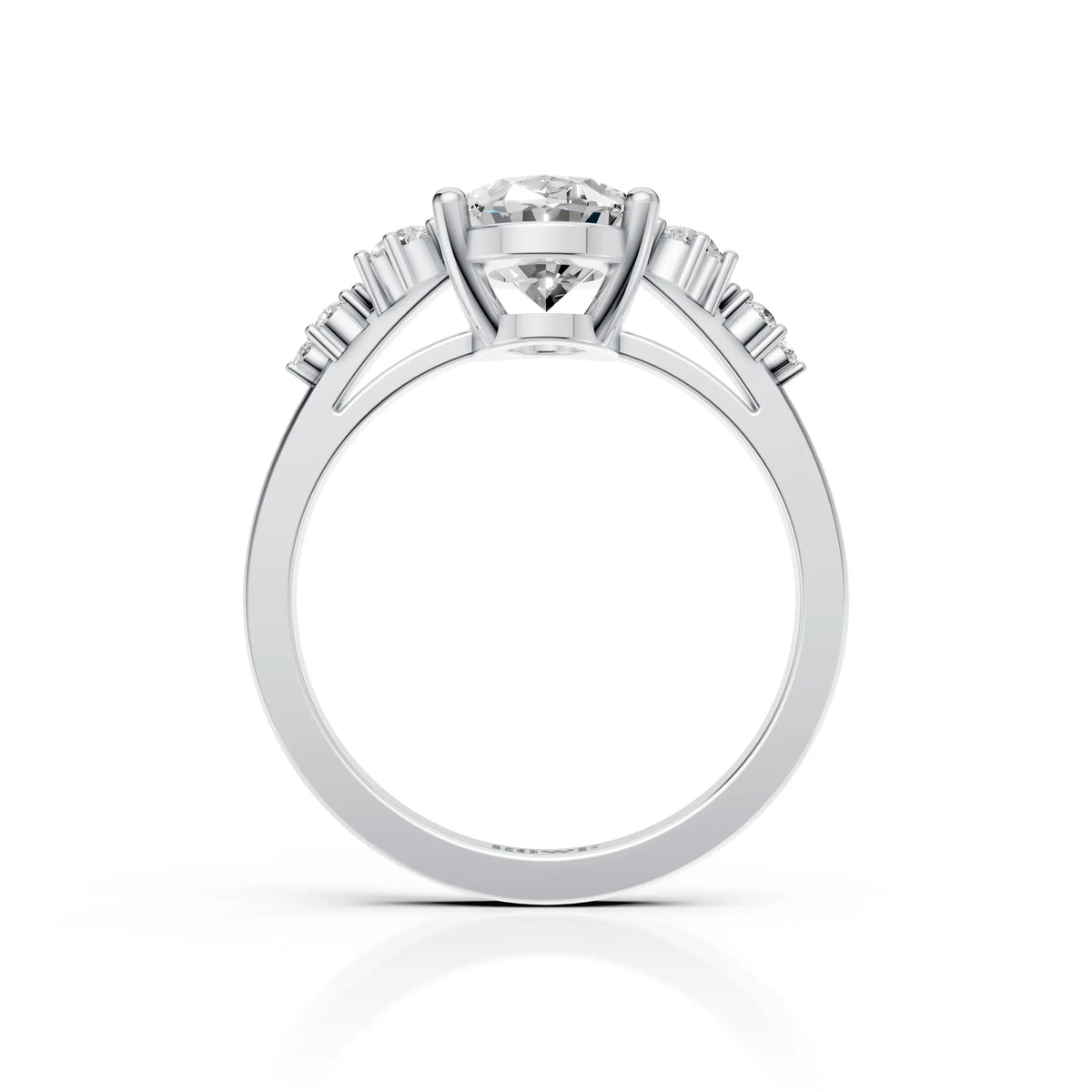Oval Cluster Ring