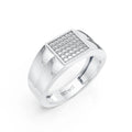 Hammered Halo Ring