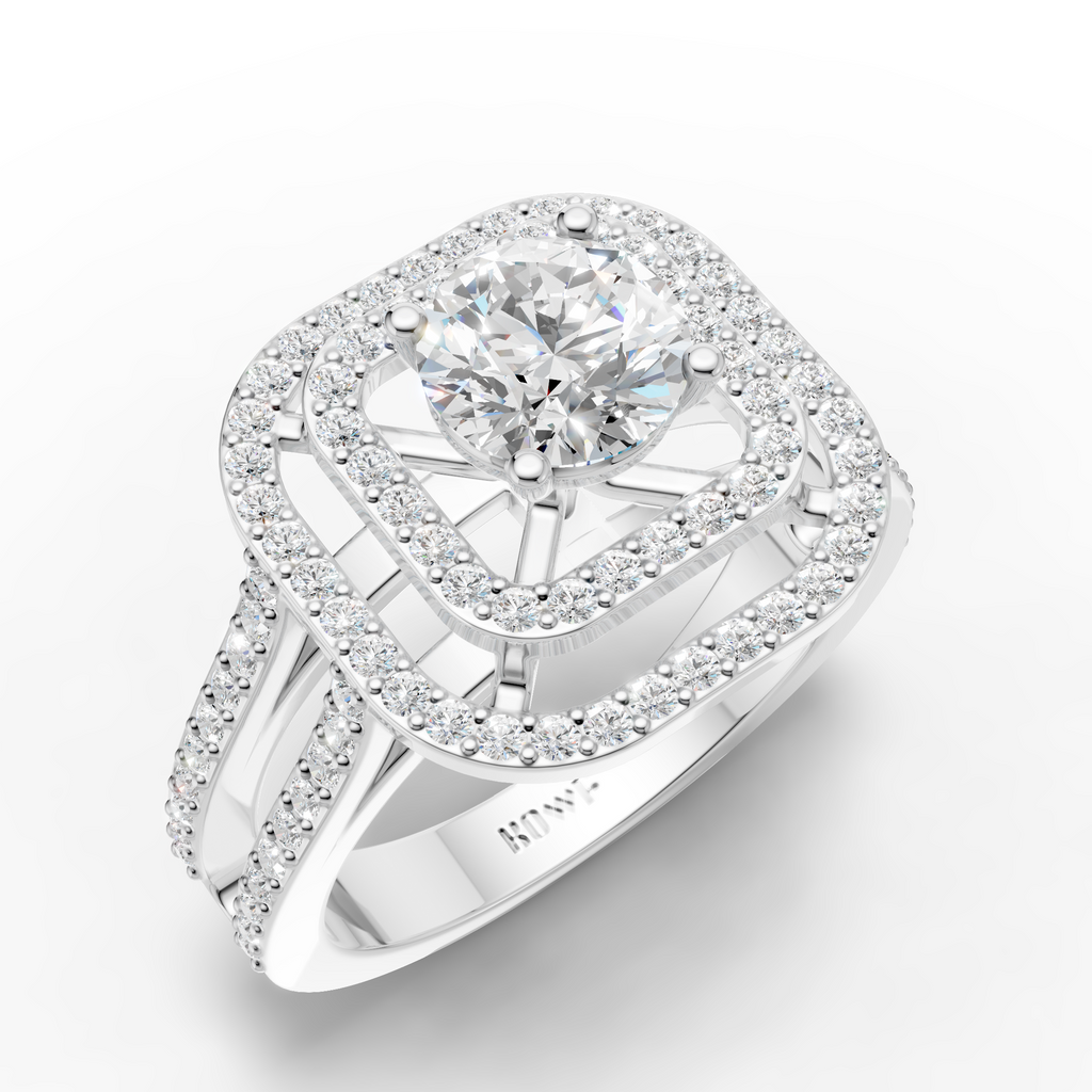 Square Halo Ring