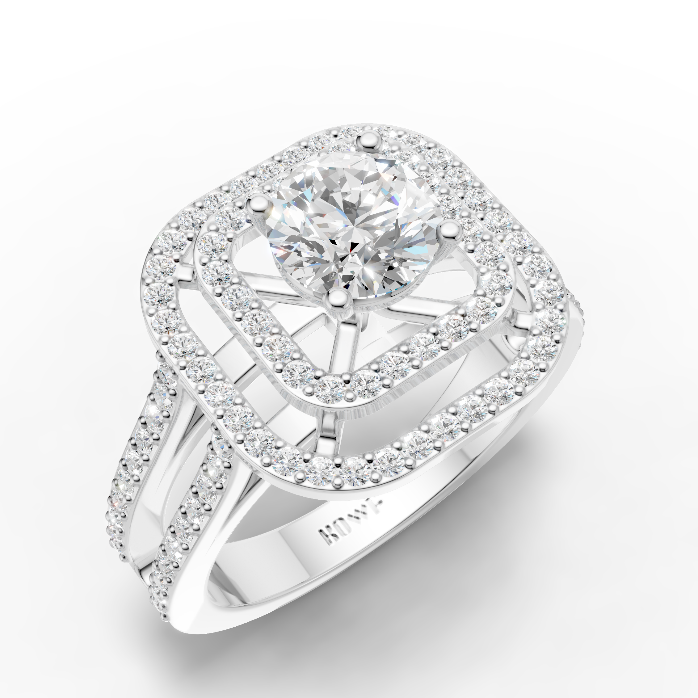 Square Halo Ring
