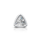 Trillion Shaped Bezel Setting Earring ( 1 PC )