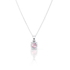2 CT Pink Portuguese CutPendant With Chain