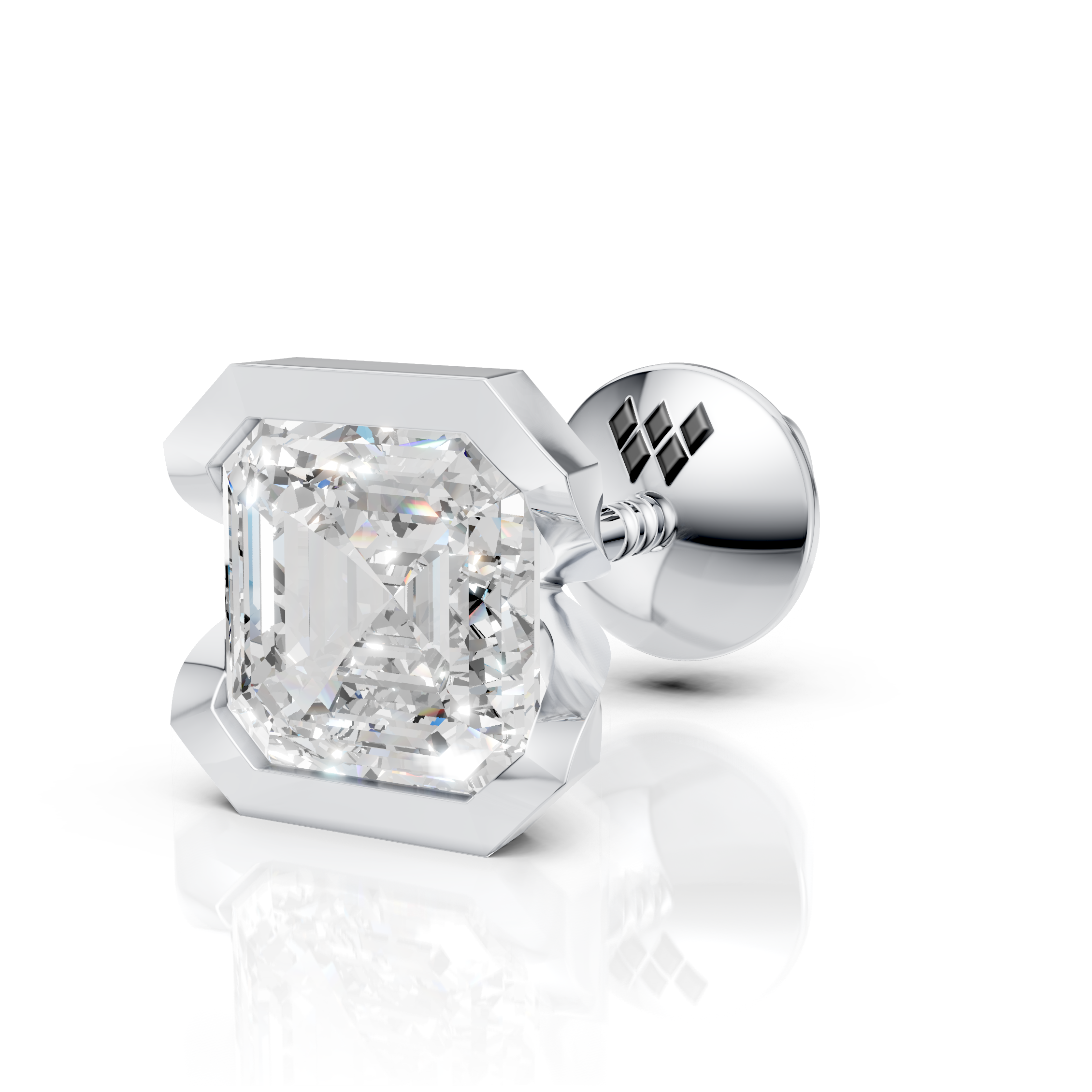 Asscher Vault Earring (1 PC)
