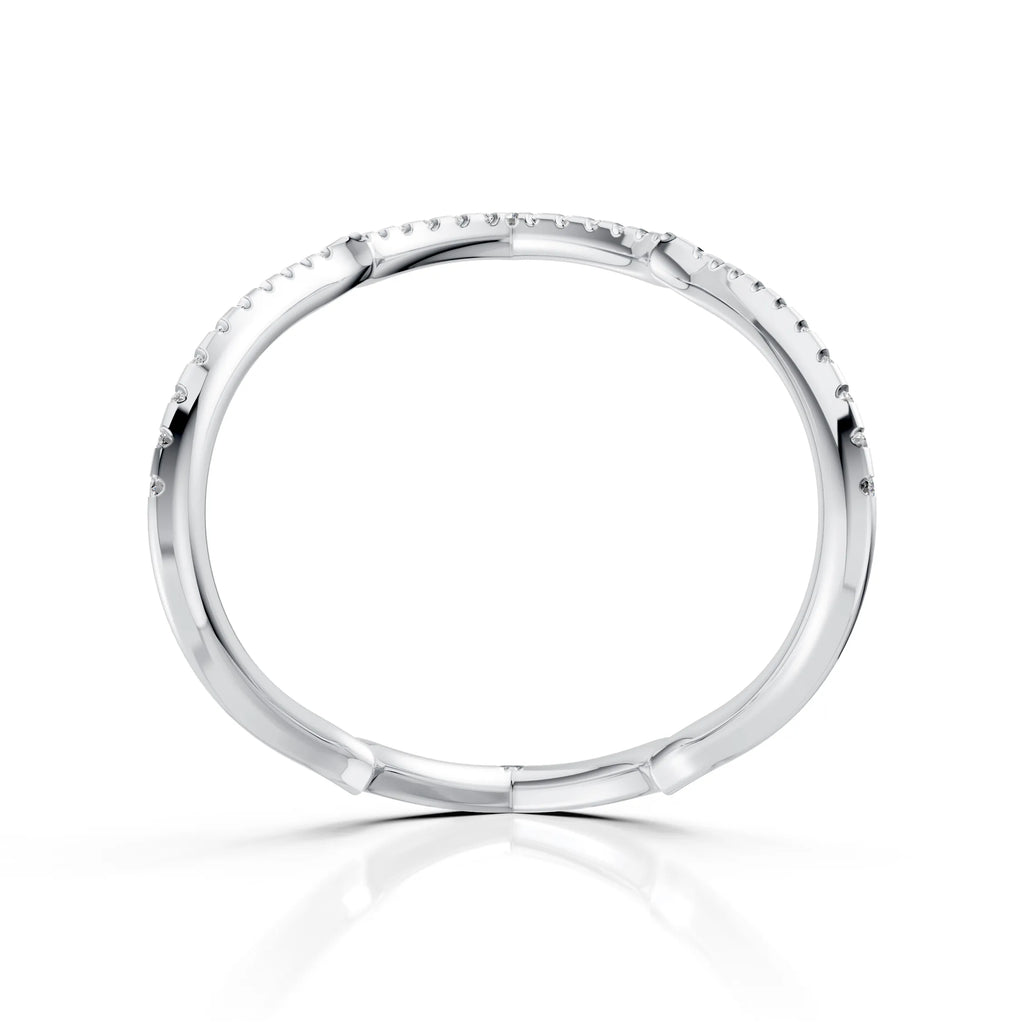 Open Heart Diamond Ring
