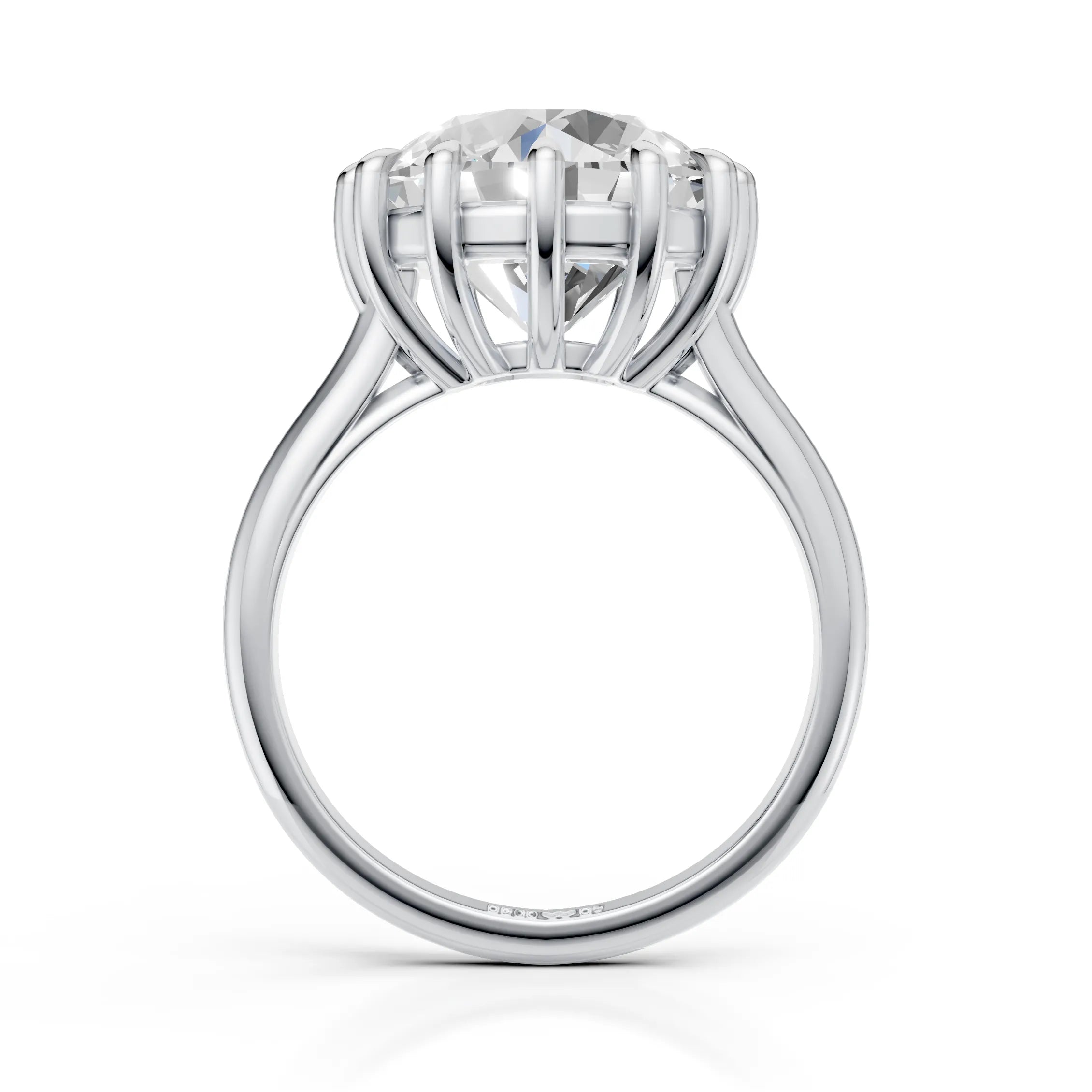 Royal Crown Solitaire Diamond Ring