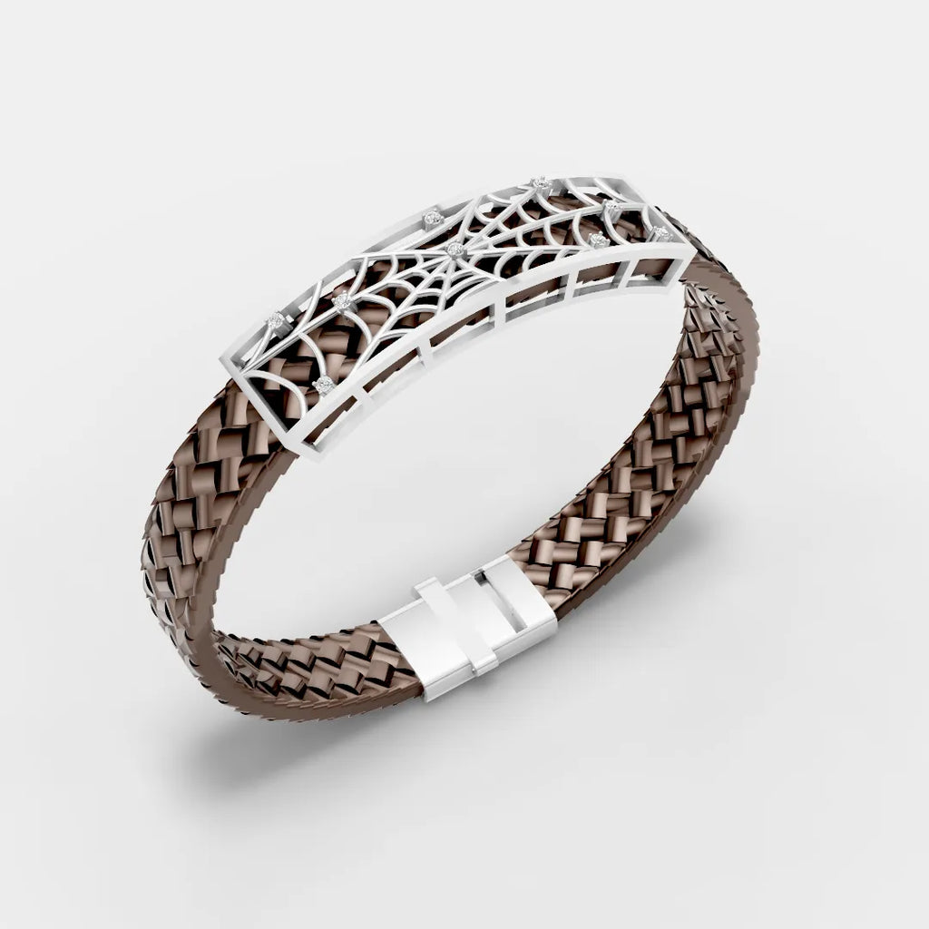 Spider Frame Leather Belt