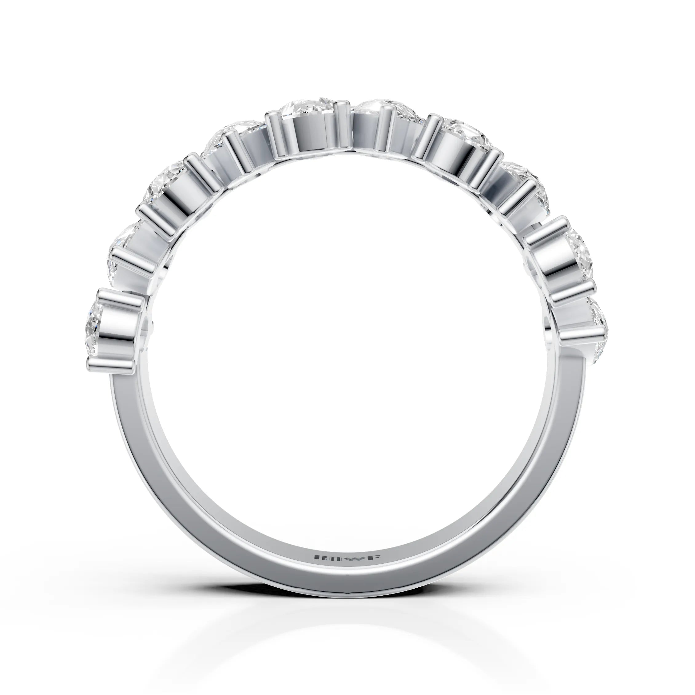 Pear-Cut Eternity Band Ring