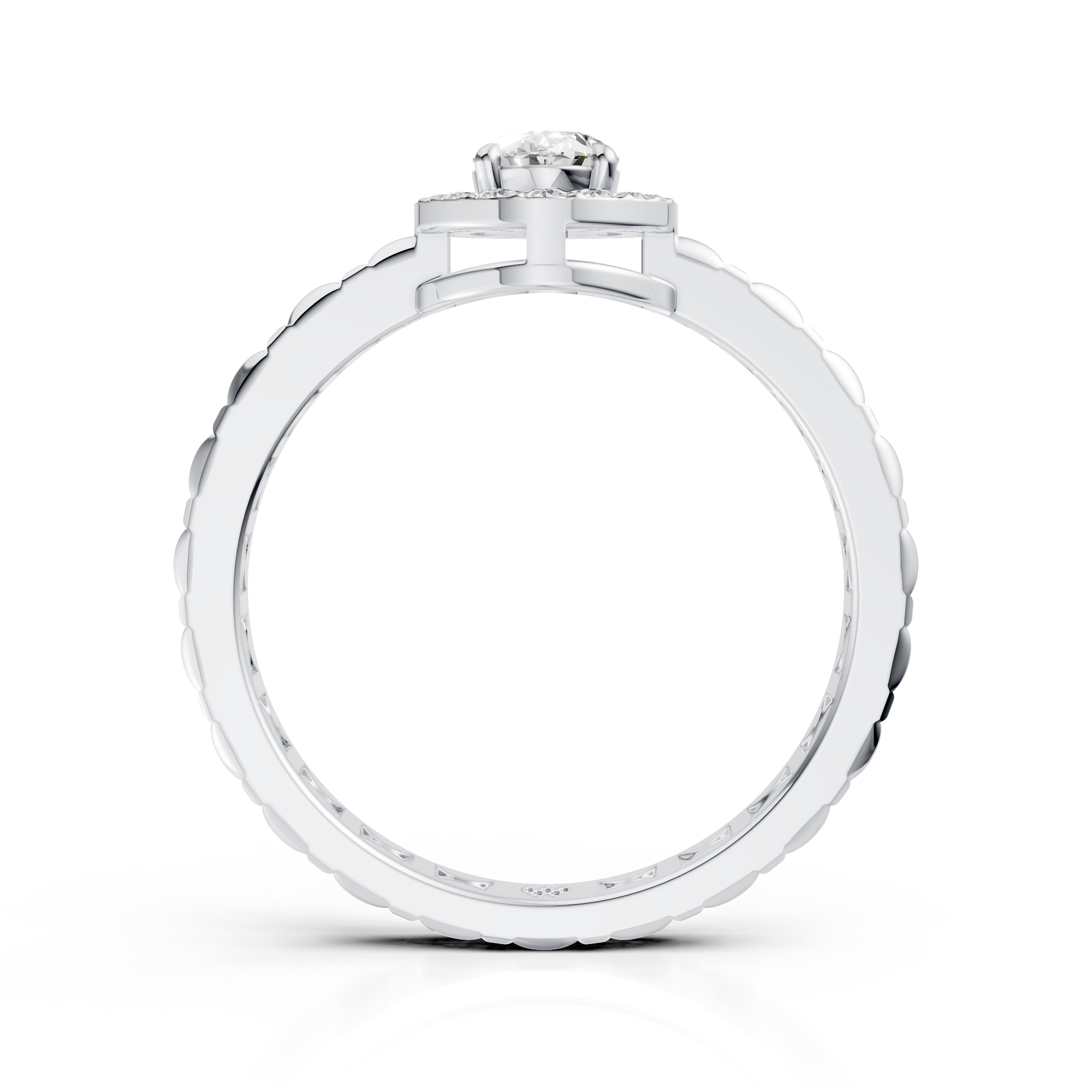 Oval Halo Ring