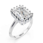 Luxury Emerald Cut Solitaire Diamond Ring