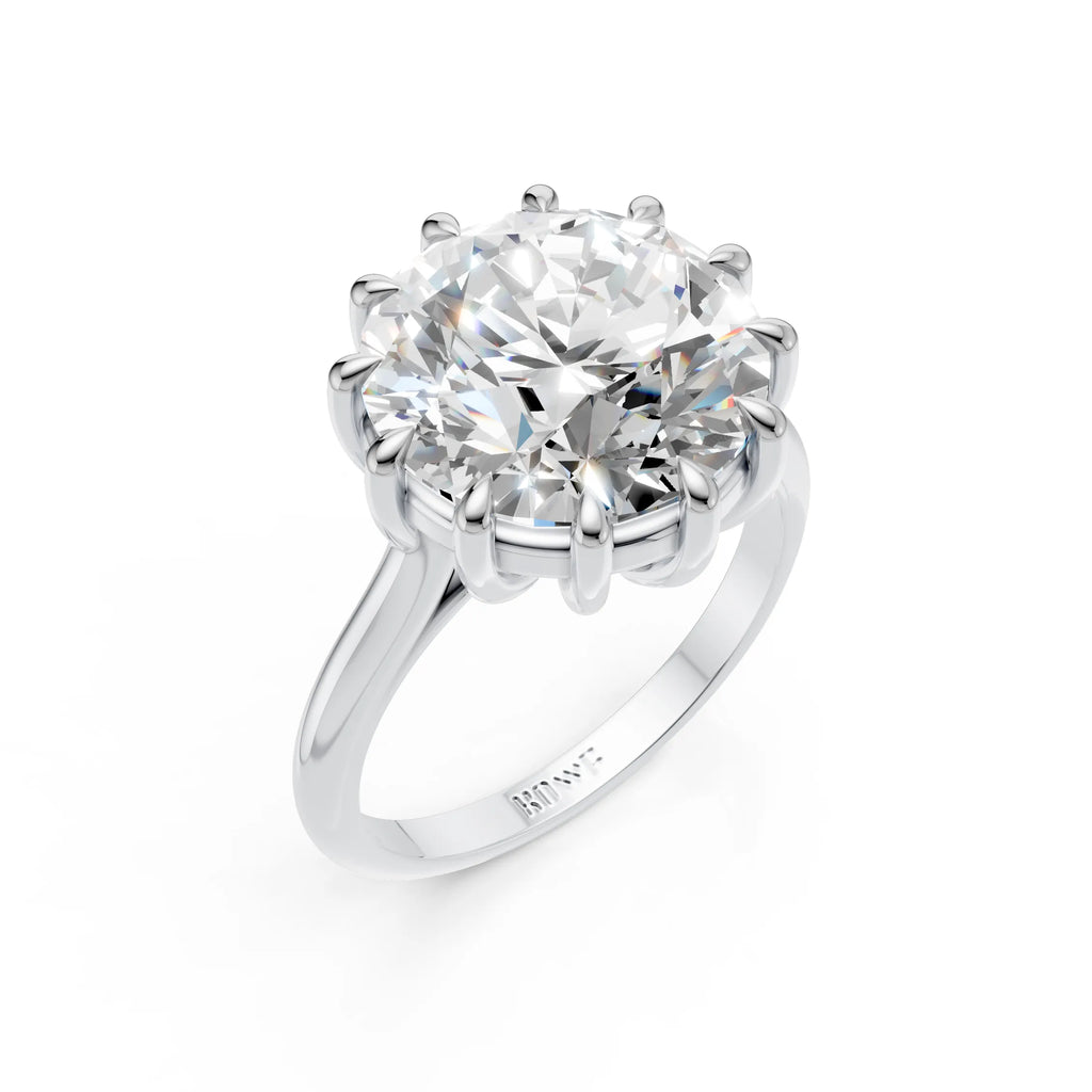 Royal Crown Solitaire Diamond Ring