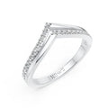 Minimalist V Shape Diamond Ring