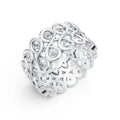 Diamond Infinity Wide Band Ring