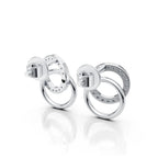 Interlocking Circle Drop Earrings (1 Pair)