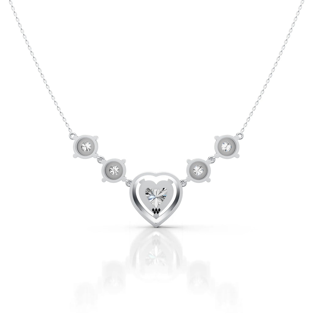 Heart Shaped Diamond Pendant