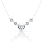 Heart Shaped Diamond Pendant