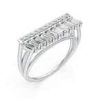 Luxury Split Shank Bar Accent Ring