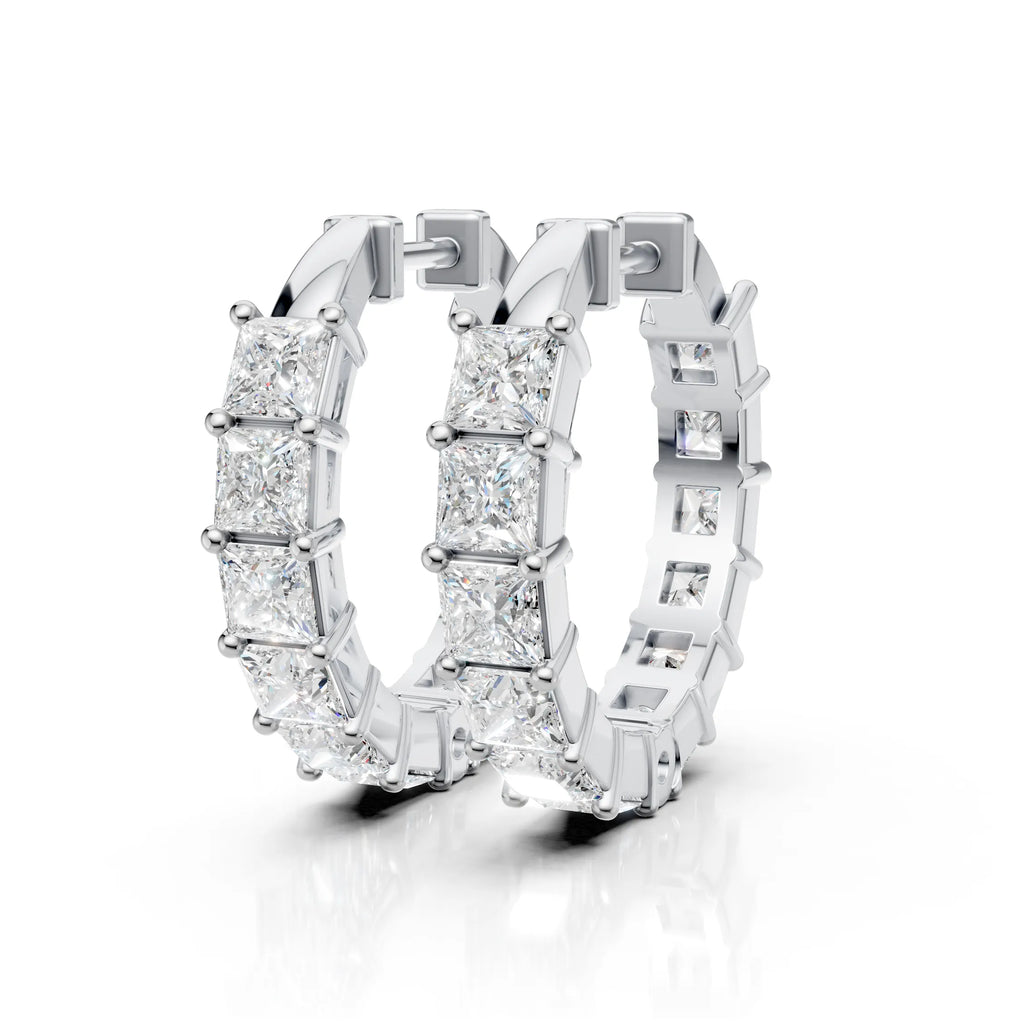 Princess Row Earrings (1 Pair)