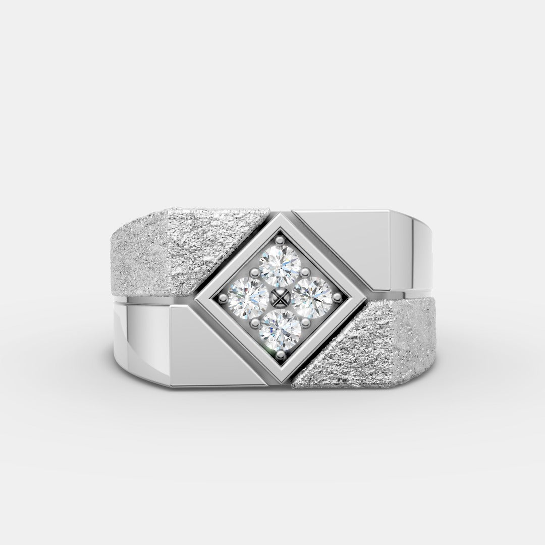 Geometric Diamond Ring