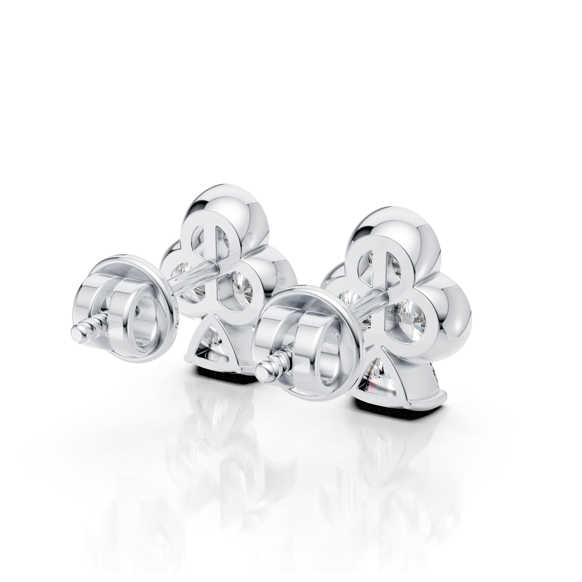 Trinity Trillion Earrings (1 Pair)