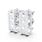 Diamond Blossom Hoops (1 Pair)