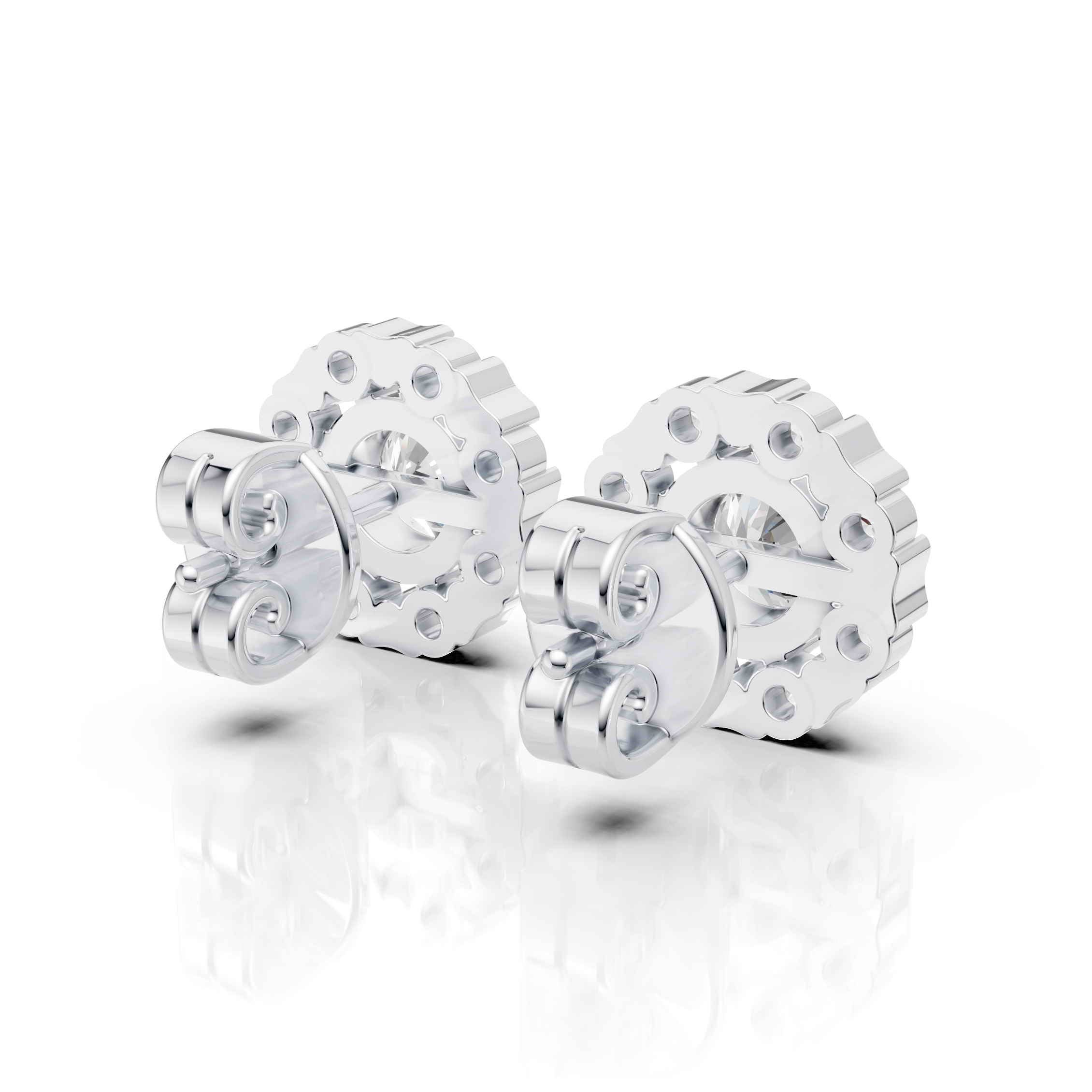 Snow Blossom Diamond Earrings (1 Pair)