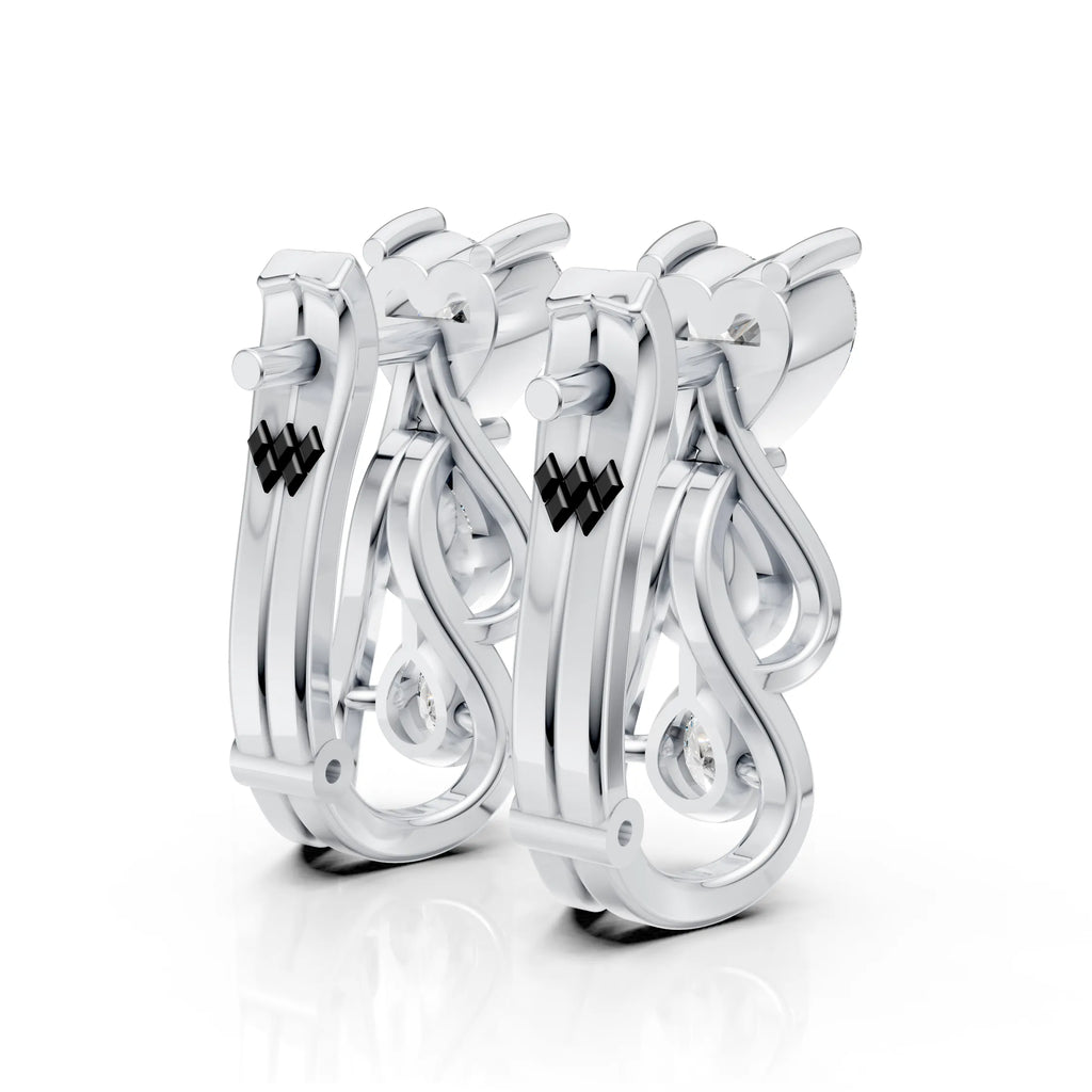 Eternal Heart Hoops (1 Pair)