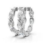 Marquise Bloom Hoops (1 Pair)