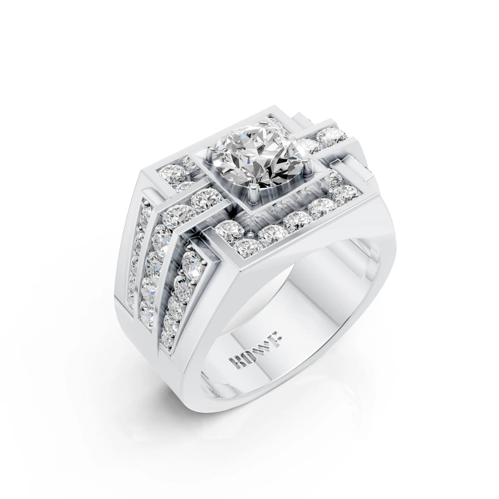 Imperial Fortress Diamond Men's Ring