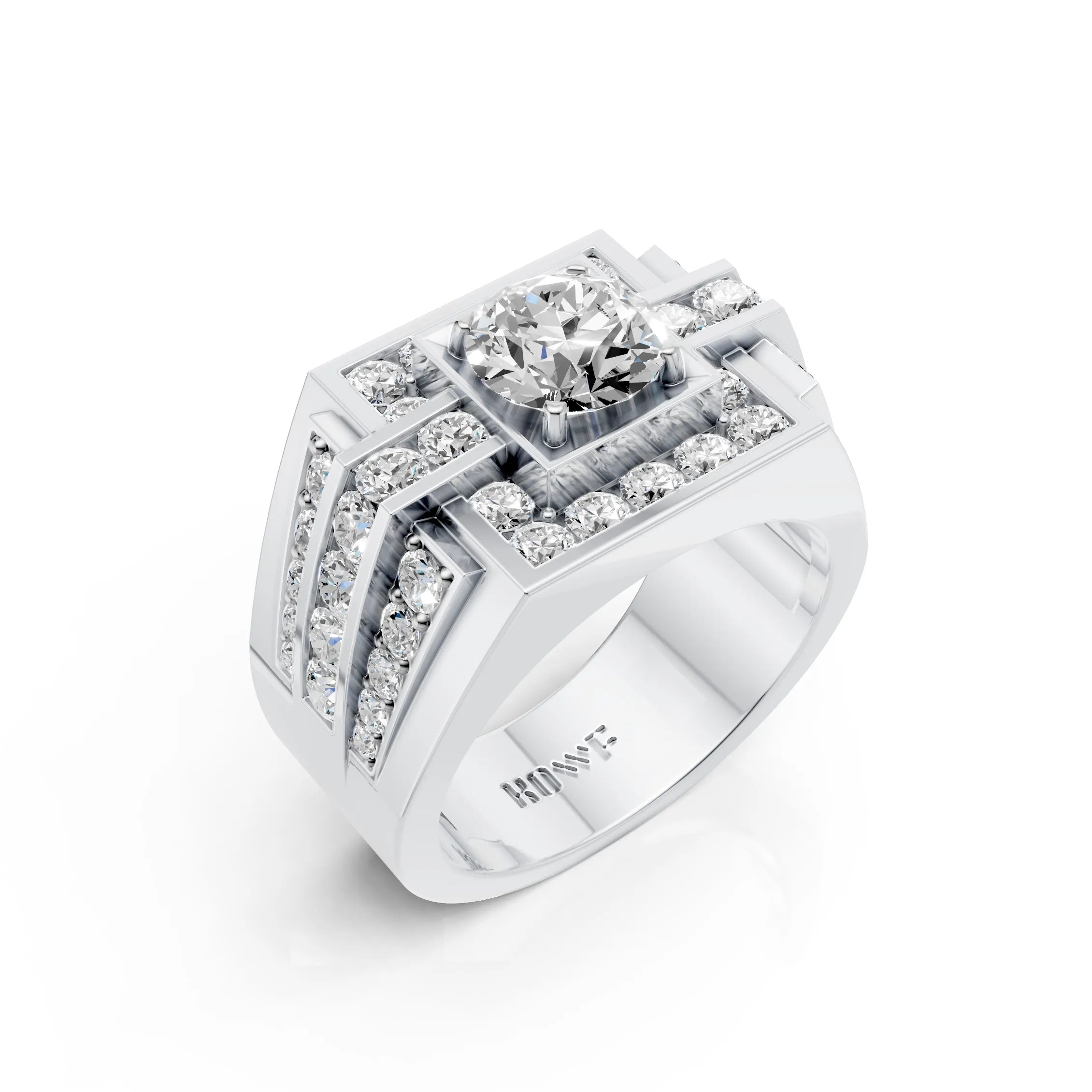 Imperial Fortress Diamond Men's Ring