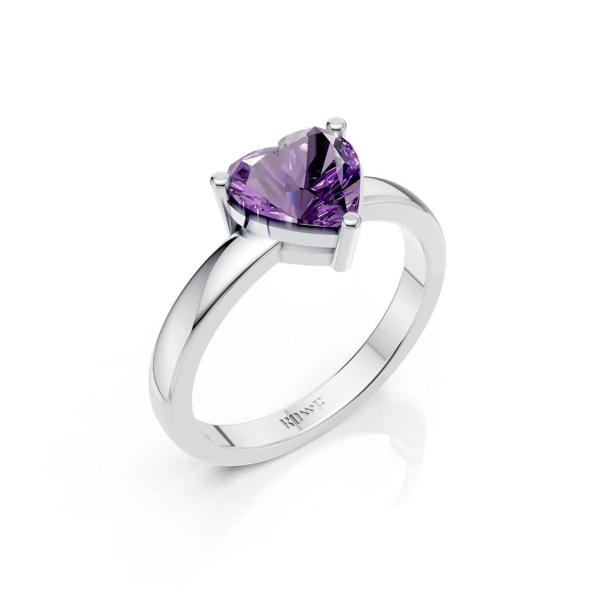 Heart Solitaire Ring For Women