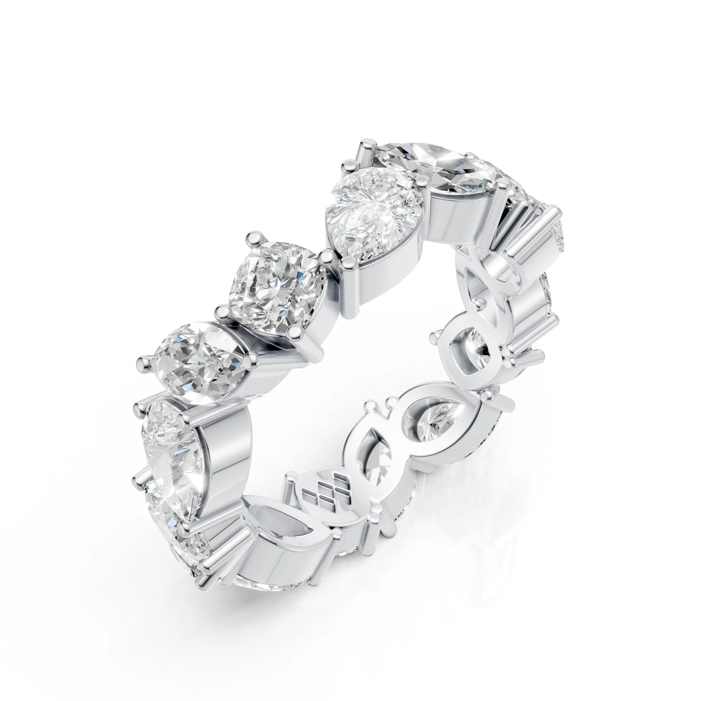 Luxury Multi-Shape Diamond Eternity Band