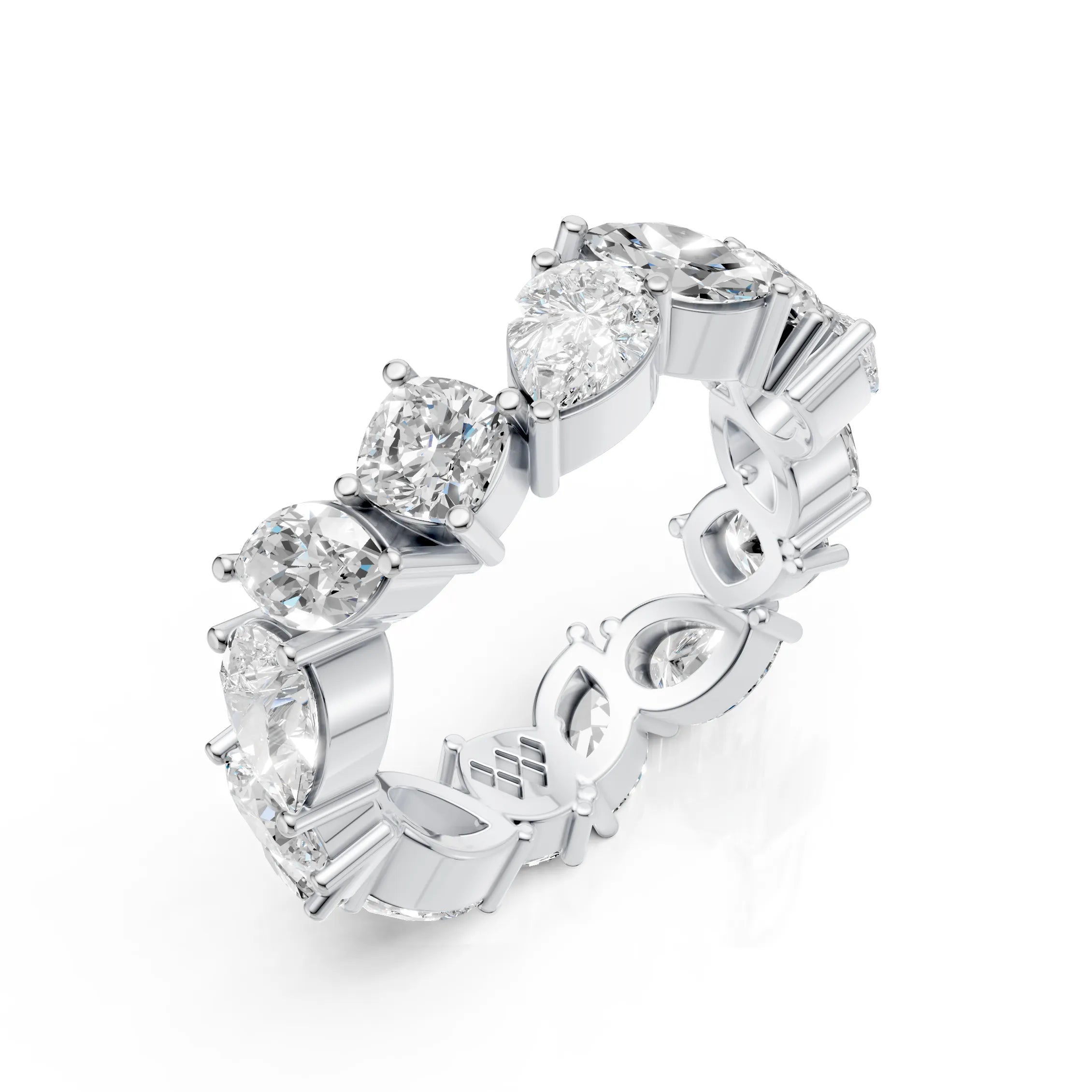 Luxury Multi-Shape Diamond Eternity Band