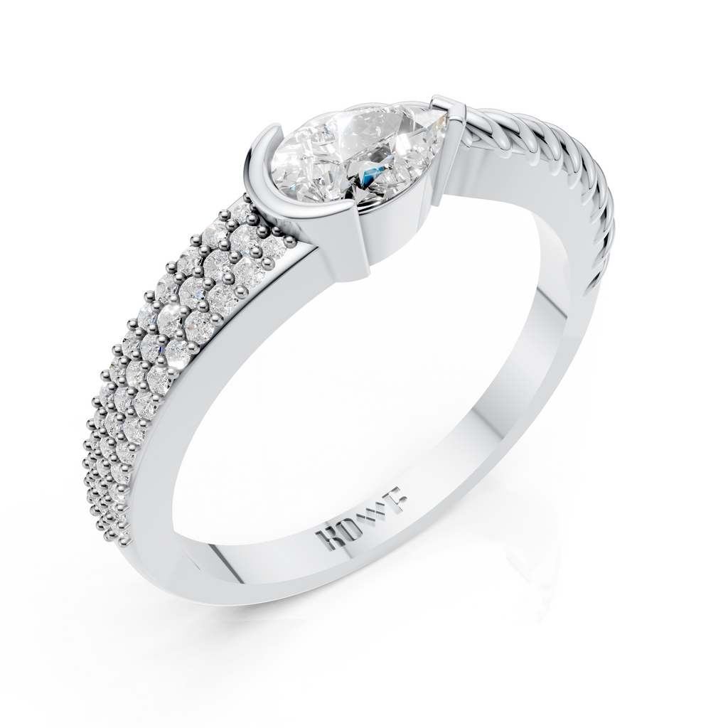 Twisted Solitaire Ring