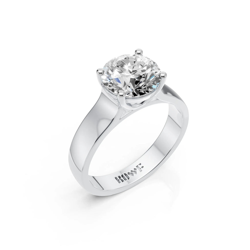 Classic Crown Solitaire Ring